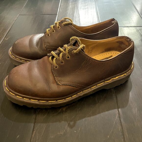 Dr Martens 1461 Vintage Leather Oxford Shoes England Boys Size 5 - Picture 4 of 6